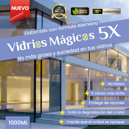 ¡Nuevo! Vidrios Mágicos 5X™ | Vidrios 100% impecables